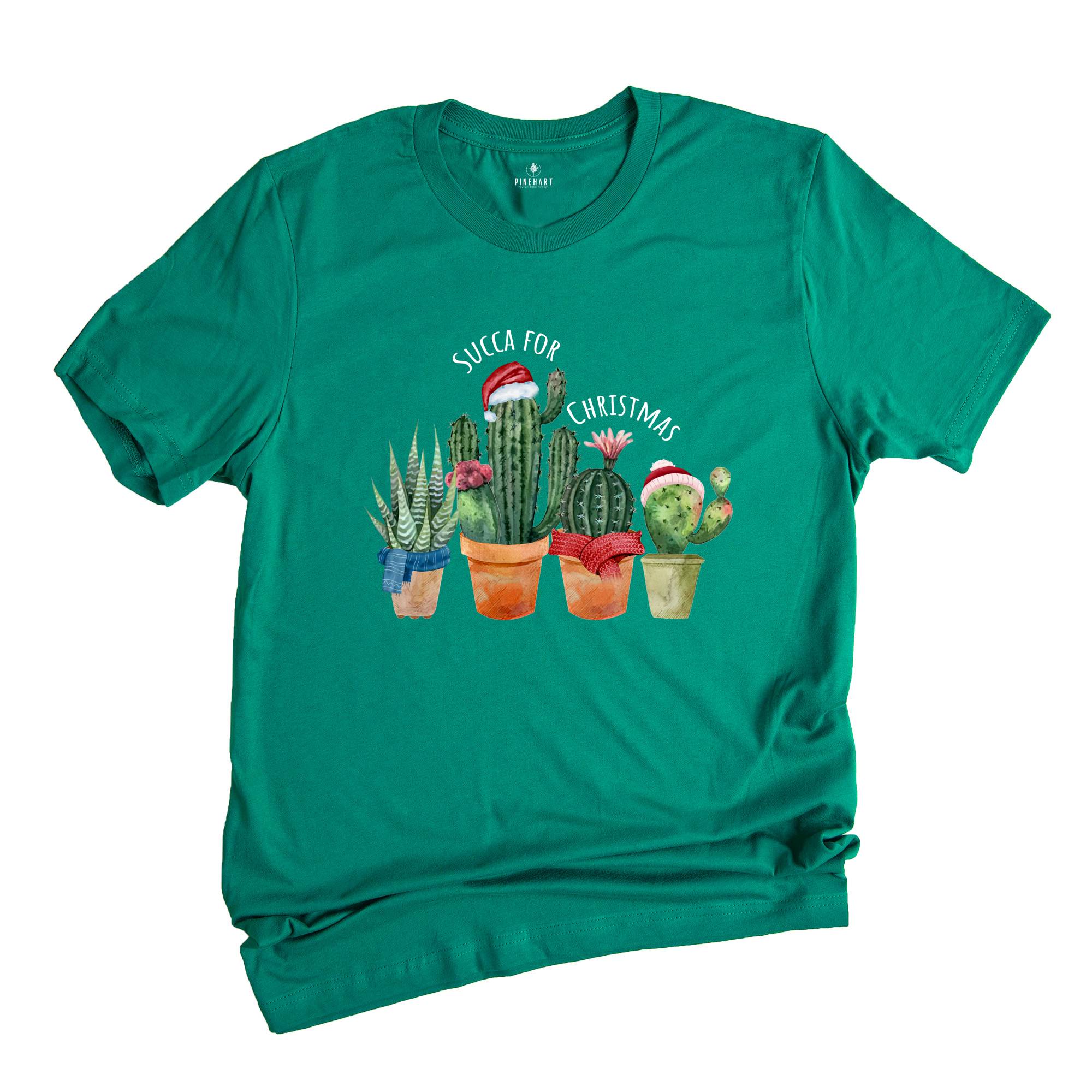 Succulent Christmas T-Shirt, Cactus Christmas Tee, Plant Lover Gift, Plant Lady Shirt, Succulent Gift, Christmas Outfit