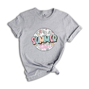 Summer Vibes Shirt, Beach Life Shirt, Floral Summer Shirt, Summer 2024 Shirt, Summer Time Shirt, Family Trip Shirt