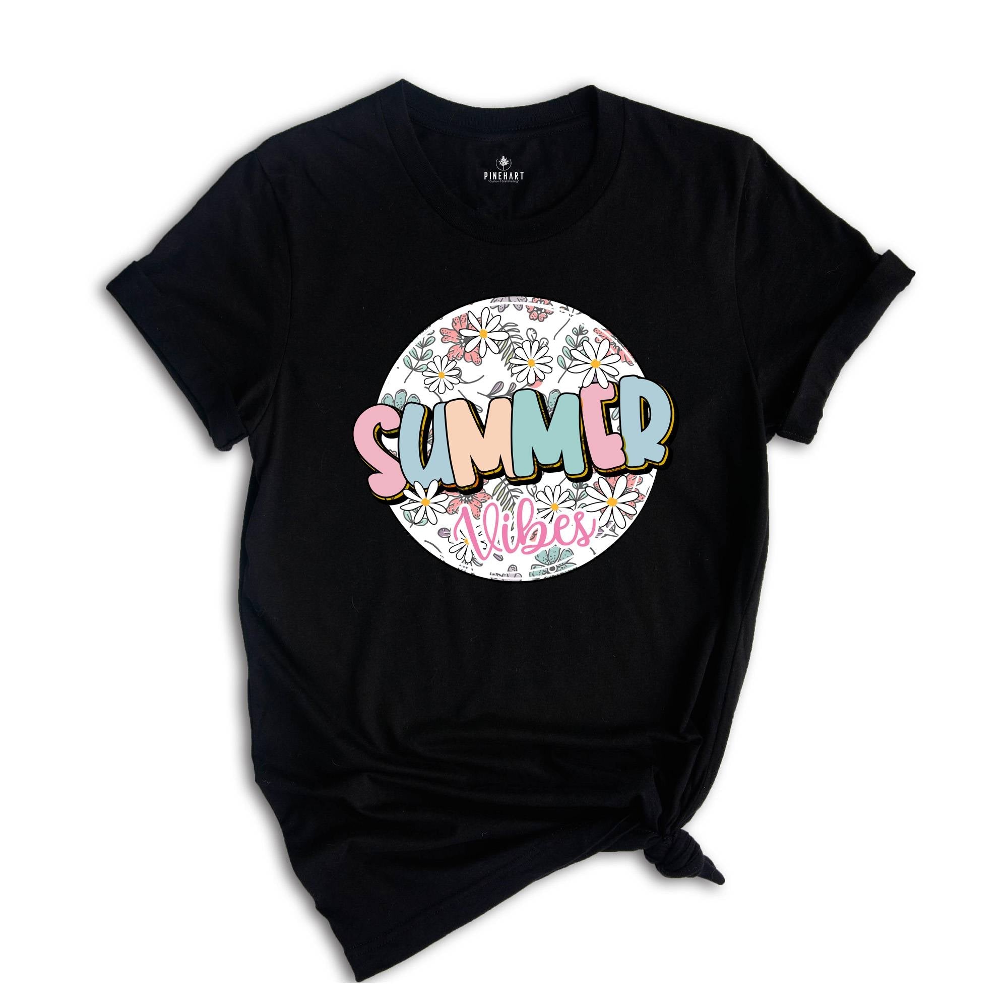Summer Vibes Shirt, Beach Life Shirt, Floral Summer Shirt, Summer 2024 Shirt, Summer Time Shirt, Family Trip Shirt