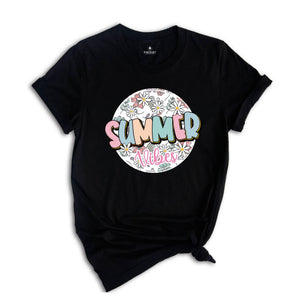 Summer Vibes Shirt, Beach Life Shirt, Floral Summer Shirt, Summer 2024 Shirt, Summer Time Shirt, Family Trip Shirt