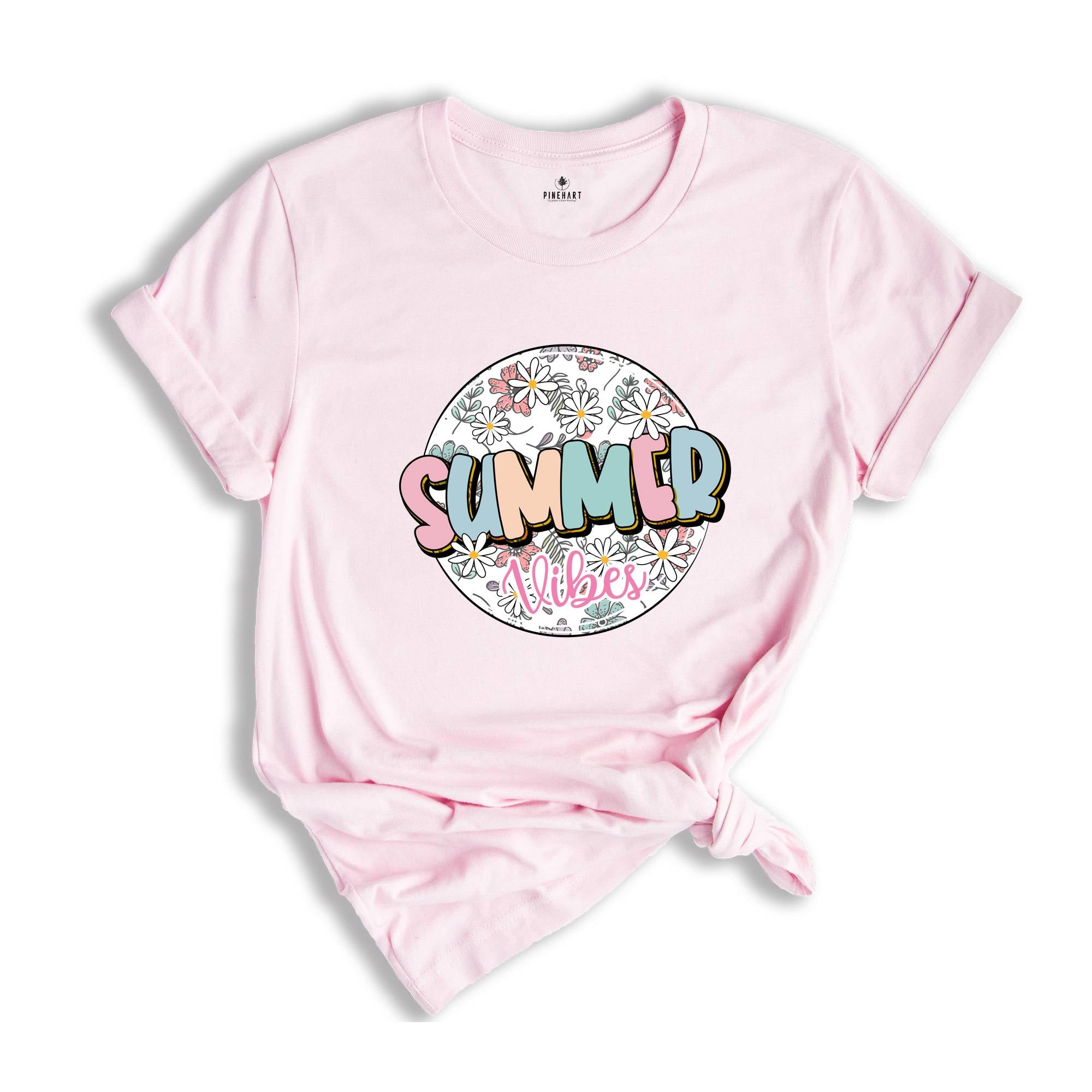 Summer Vibes Shirt, Beach Life Shirt, Floral Summer Shirt, Summer 2024 Shirt, Summer Time Shirt, Family Trip Shirt