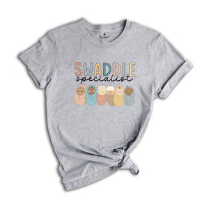Swaddle Specialist Shirt, Labor And Delivery Shirt, NICU Nurse Tshirt, Neonatal ICU Registered Nurse, Nurse Gift Tee