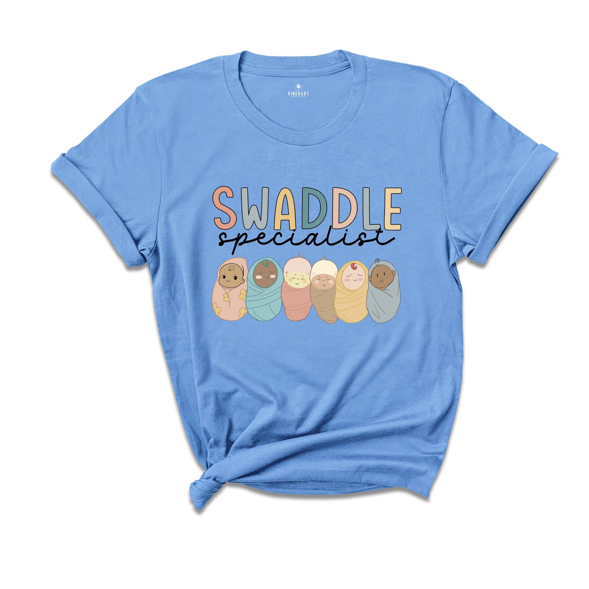 Swaddle Specialist Shirt, Labor And Delivery Shirt, NICU Nurse Tshirt, Neonatal ICU Registered Nurse, Nurse Gift Tee