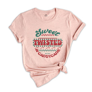 Sweet But Twisted Candy Cane Shirt, Candy Cane Sweatshirt, Jesus Xmas Sweatshirt, Christmas Sweatshirt, Xmas Tree Sweatshirt