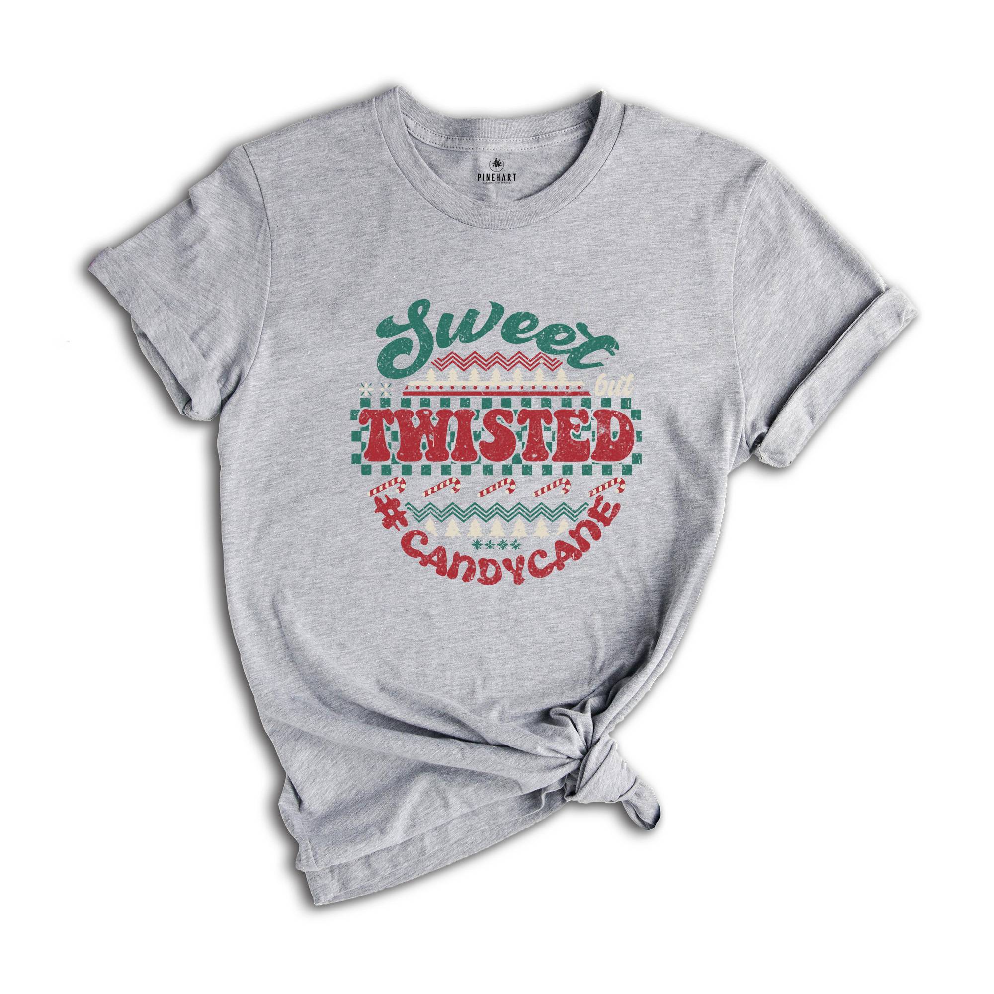 Sweet But Twisted Candy Cane Shirt, Candy Cane Sweatshirt, Jesus Xmas Sweatshirt, Christmas Sweatshirt, Xmas Tree Sweatshirt