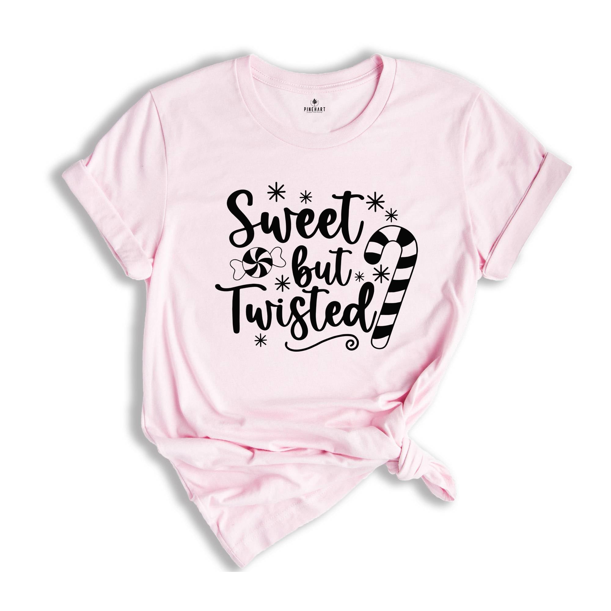 Sweet but Twisted Shirt, Candy Cane T-Shirt, Holiday Apparel, Cute Christmas Shirt, Funny Christmas Shirt, Winter Sweatshirt