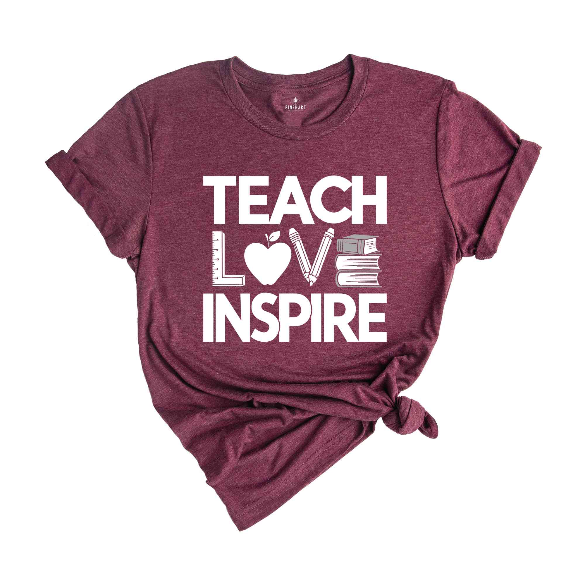 Teach Love Inspire Shirt, Inspirational Teacher Shirts, Back To School Shirt, First Grade Teacher Shirts, Teacher Appreciation Shirt