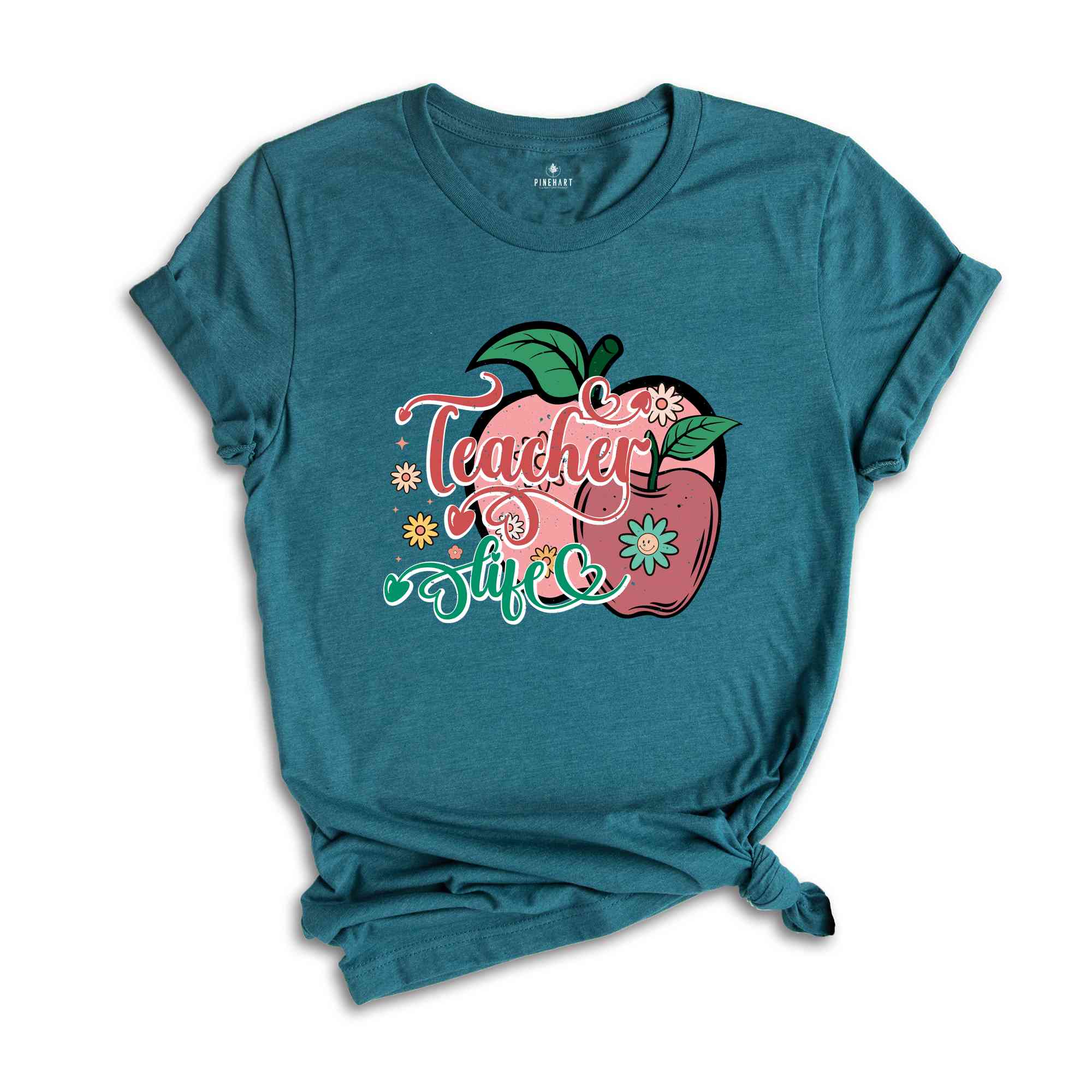 Teacher Life Shirt, Gift For Teacher, Funny Teacher Shirt, Retro Teacher Shirt, Gift For Her, Gift For Him, Apple Shirt