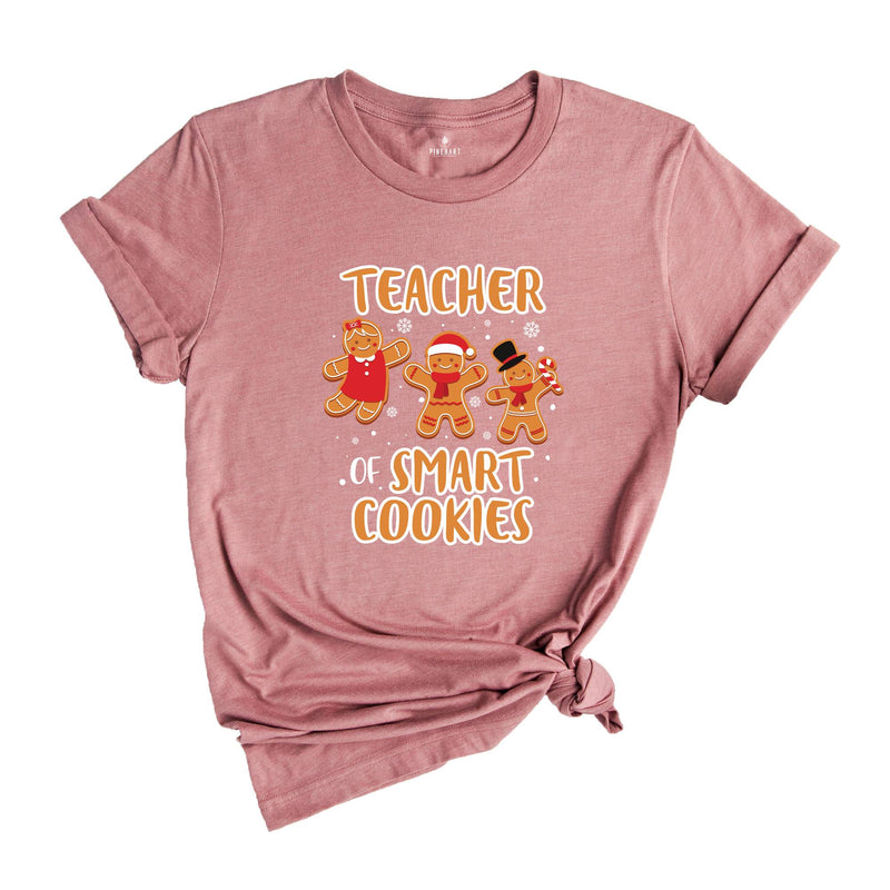 Teacher of Smart Cookies Shirt, Teacher Appreciation, Cute Teacher Tee, Teacher Sweatshirt, Xmas Teacher Gift, Teacher Life Shirt