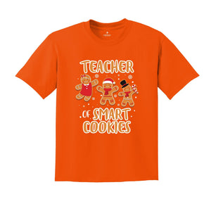 Teacher of Smart Cookies Shirt, Teacher Appreciation, Cute Teacher Tee, Teacher Sweatshirt, Xmas Teacher Gift, Teacher Life Shirt