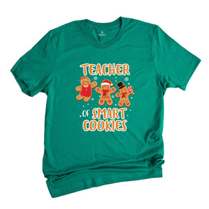Teacher of Smart Cookies Shirt, Teacher Appreciation, Cute Teacher Tee, Teacher Sweatshirt, Xmas Teacher Gift, Teacher Life Shirt