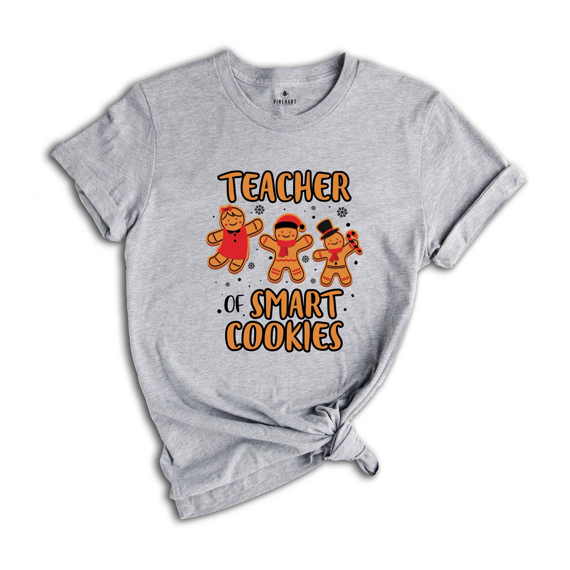 Teacher of Smart Cookies Shirt, Teacher Appreciation, Cute Teacher Tee, Teacher Sweatshirt, Xmas Teacher Gift, Teacher Life Shirt