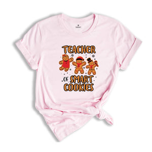 Teacher of Smart Cookies Shirt, Teacher Appreciation, Cute Teacher Tee, Teacher Sweatshirt, Xmas Teacher Gift, Teacher Life Shirt