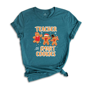 Teacher of Smart Cookies Shirt, Teacher Appreciation, Cute Teacher Tee, Teacher Sweatshirt, Xmas Teacher Gift, Teacher Life Shirt