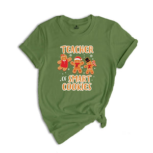 Teacher of Smart Cookies Shirt, Teacher Appreciation, Cute Teacher Tee, Teacher Sweatshirt, Xmas Teacher Gift, Teacher Life Shirt