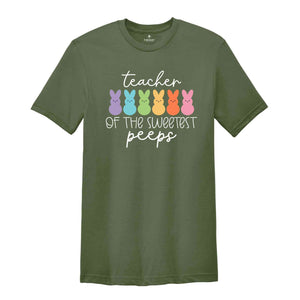 Teacher of the Sweetest Peeps Shirt, Easter Teacher Shirt, Teacher T-Shirt, Teacher Tee, Peeps T-Shirt, Easter Shirt, Gift for Teacher