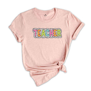 Teacher Shirt, Teacher Gift, First Day Of School, Kindergarten Shirt, Teacher Life Shirt, Pre-k Teacher Shirt, Cute Teacher Shirt