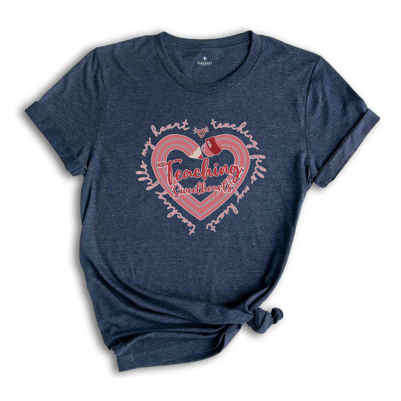 Teaching Sweethearts Shirt, Teacher Gift, Womens Teacher Shirt, Teacher Valentines Day Tee, Teacher Wife Shirt