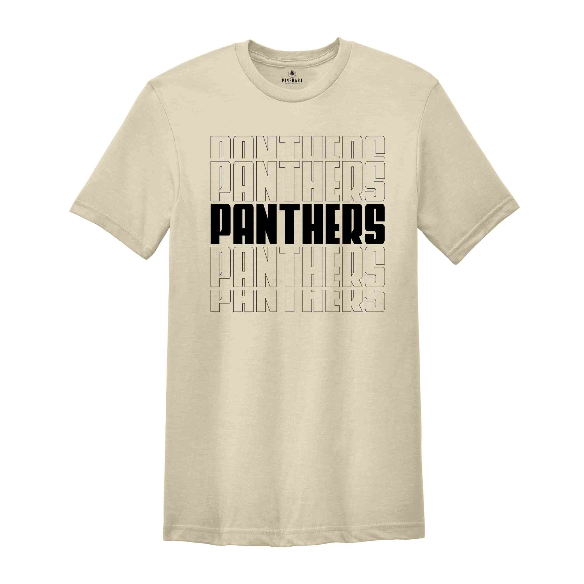 Team Mascot Back To School Shirt, Panthers Team Shirt, Team Spirit Shirt, Panthers School Shirt, Panthers Fan Shirt