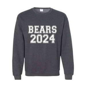 Team Mascot , Bears Team , Mascot Crewneck, School Team Spirit, Bears Fan Sweatshirt, Bears School , Bears Football
