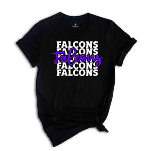 Team Mascot Shirt, Falcons Team Shirt, Falcons Team Spirit Shirt, Falcons Fan Shirt, Falcons School Shirt, Falcons School Spirit