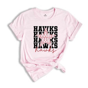 Team Mascot Shirt, Hawks Team Shirt, Hawks Football Shirt, Hawks Fan Shirt, Hawks School Shirt, Hawks School Spirit, Hawks Basketball Tee