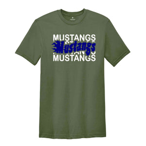Team Mascot Shirt, Mustangs Team Shirt, Mustangs Team Spirit, Mustangs Fan Shirt, Mustangs School Shirt, Mustangs School Spirit