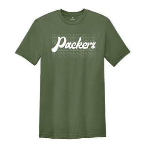 Team Mascot Shirt, Packers Team Shirt, Packers Team Spirit Shirt, Packers Fan Shirt, Packers School Shirt, Packers School Spirit