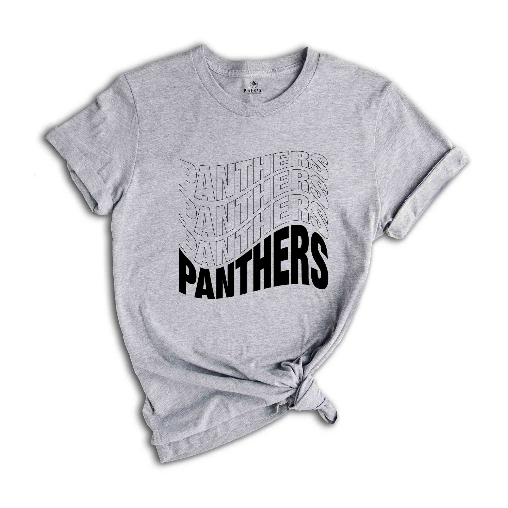 Team Mascot Shirt, Panthers Fan Shirt, Panthers Team Spirit Shirt, School Spirit Shirt, Panthers School Shirt, Panthers Supporter Tee