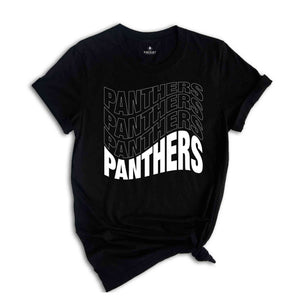 Team Mascot Shirt, Panthers Fan Shirt, Panthers Team Spirit Shirt, School Spirit Shirt, Panthers School Shirt, Panthers Supporter Tee
