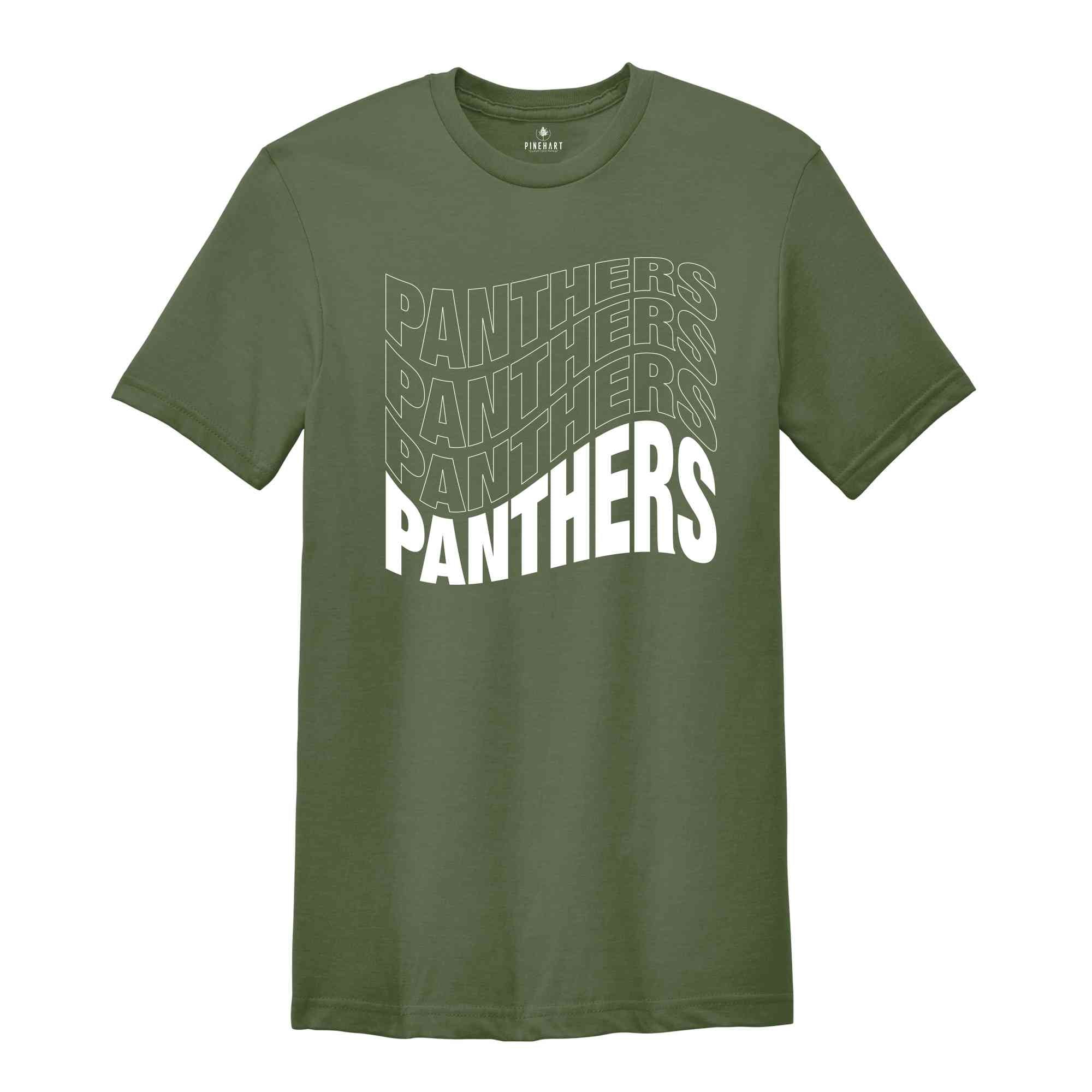 Team Mascot Shirt, Panthers Fan Shirt, Panthers Team Spirit Shirt, School Spirit Shirt, Panthers School Shirt, Panthers Supporter Tee