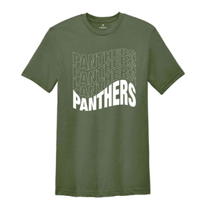 Team Mascot Shirt, Panthers Fan Shirt, Panthers Team Spirit Shirt, School Spirit Shirt, Panthers School Shirt, Panthers Supporter Tee