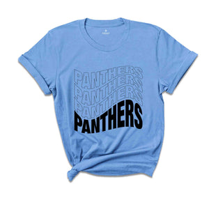 Team Mascot Shirt, Panthers Fan Shirt, Panthers Team Spirit Shirt, School Spirit Shirt, Panthers School Shirt, Panthers Supporter Tee
