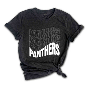 Team Mascot Shirt, Panthers Fan Shirt, Panthers Team Spirit Shirt, School Spirit Shirt, Panthers School Shirt, Panthers Supporter Tee