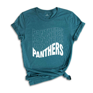 Team Mascot Shirt, Panthers Fan Shirt, Panthers Team Spirit Shirt, School Spirit Shirt, Panthers School Shirt, Panthers Supporter Tee