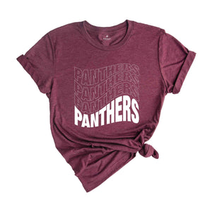Team Mascot Shirt, Panthers Fan Shirt, Panthers Team Spirit Shirt, School Spirit Shirt, Panthers School Shirt, Panthers Supporter Tee