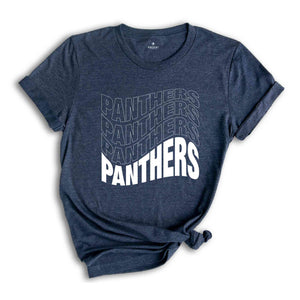 Team Mascot Shirt, Panthers Fan Shirt, Panthers Team Spirit Shirt, School Spirit Shirt, Panthers School Shirt, Panthers Supporter Tee