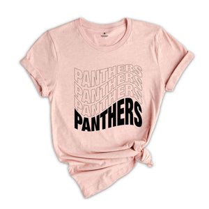 Team Mascot Shirt, Panthers Fan Shirt, Panthers Team Spirit Shirt, School Spirit Shirt, Panthers School Shirt, Panthers Supporter Tee