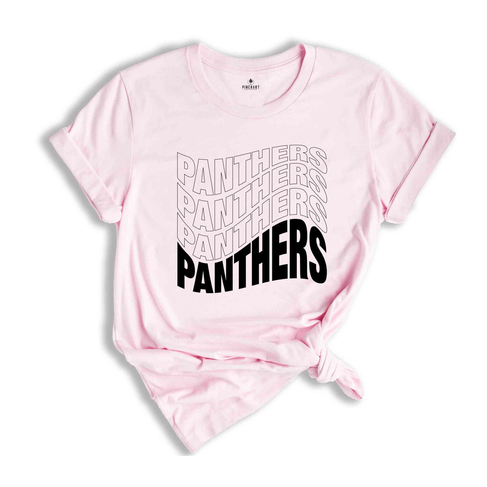 Team Mascot Shirt, Panthers Fan Shirt, Panthers Team Spirit Shirt, School Spirit Shirt, Panthers School Shirt, Panthers Supporter Tee