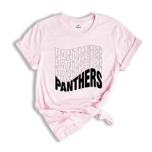 Team Mascot Shirt, Panthers Fan Shirt, Panthers Team Spirit Shirt, School Spirit Shirt, Panthers School Shirt, Panthers Supporter Tee