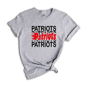 Team Mascot Shirt, Patriots Fan T-Shirt, Patriots Team Shirt, Patriots Team Spirit, Patriots School Shirt, Patriots School Spirit