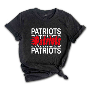 Team Mascot Shirt, Patriots Fan T-Shirt, Patriots Team Shirt, Patriots Team Spirit, Patriots School Shirt, Patriots School Spirit