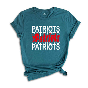 Team Mascot Shirt, Patriots Fan T-Shirt, Patriots Team Shirt, Patriots Team Spirit, Patriots School Shirt, Patriots School Spirit