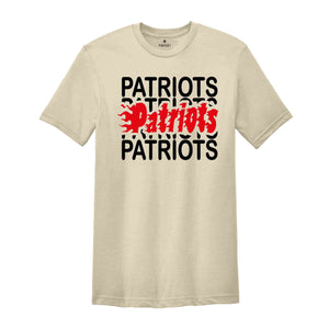 Team Mascot Shirt, Patriots Fan T-Shirt, Patriots Team Shirt, Patriots Team Spirit, Patriots School Shirt, Patriots School Spirit