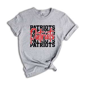 Team Mascot Shirt, Patriots Team Shirt, Patriots Team Spirit Shirt, Patriots Fan Shirt, Patriots School Shirt, Patriots School Spirit