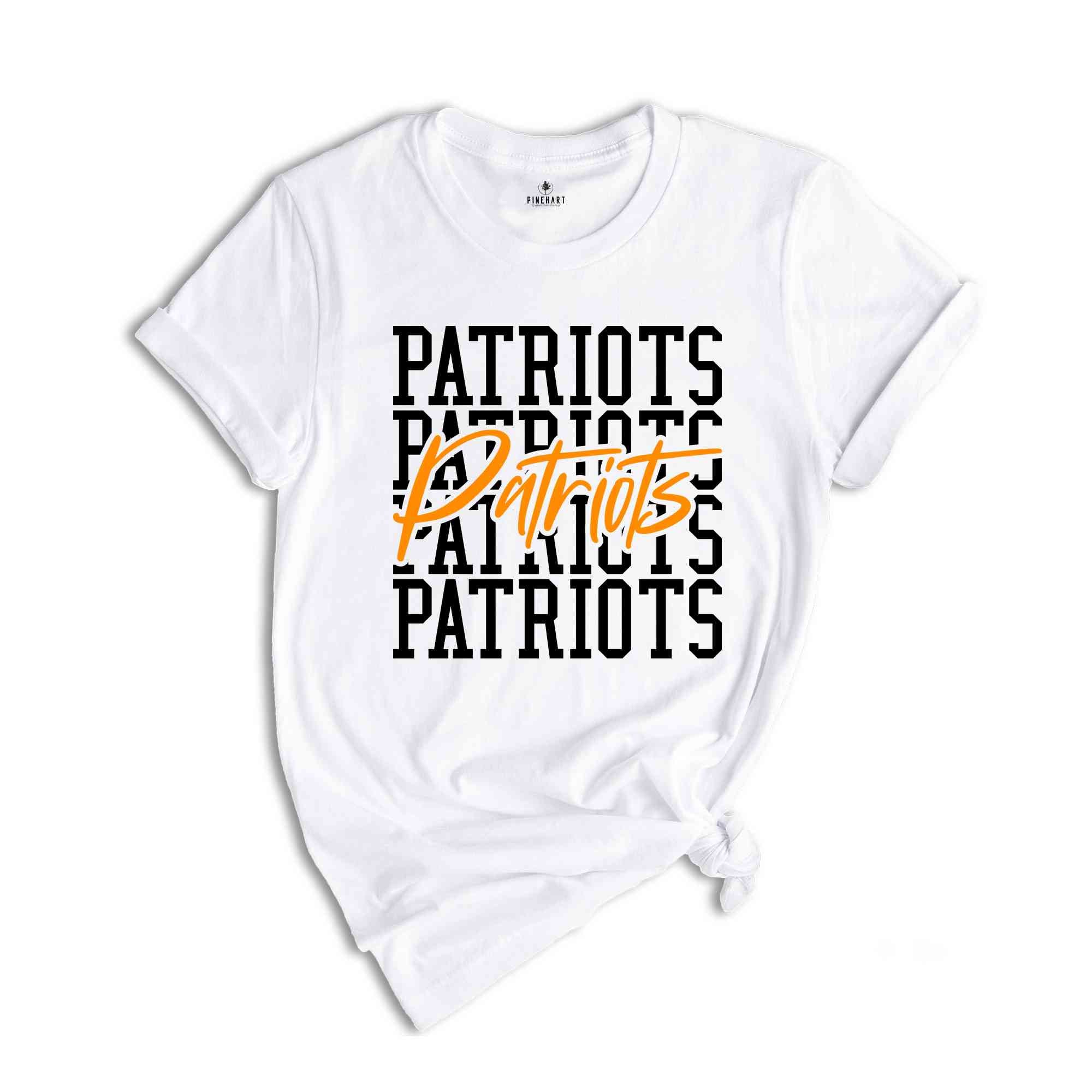 Team Mascot Shirt, Patriots Team Shirt, Patriots Team Spirit Shirt, Patriots Fan Shirt, Patriots School Shirt, Patriots School Spirit