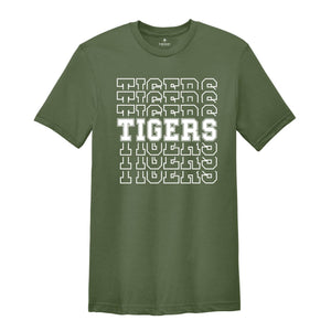 Team Mascot Shirt, Tigers Team Shirt, Tigers Football Shirt, Tigers Fan Shirt, Tigers School Spirit, Tigers Mom Shirt