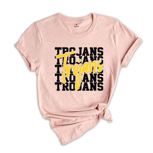Team Mascot Shirt, Trojans Team Shirt, Trojans Football Shirt, Trojans Fan Shirt, Trojans School Shirt, Trojans School Spirit