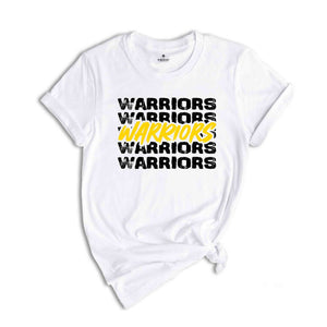 Team Mascot Shirt, Warriors Team Shirt, Warriors Football Shirt, Football Fan Shirt, Warriors School Spirit, Warriors Fan