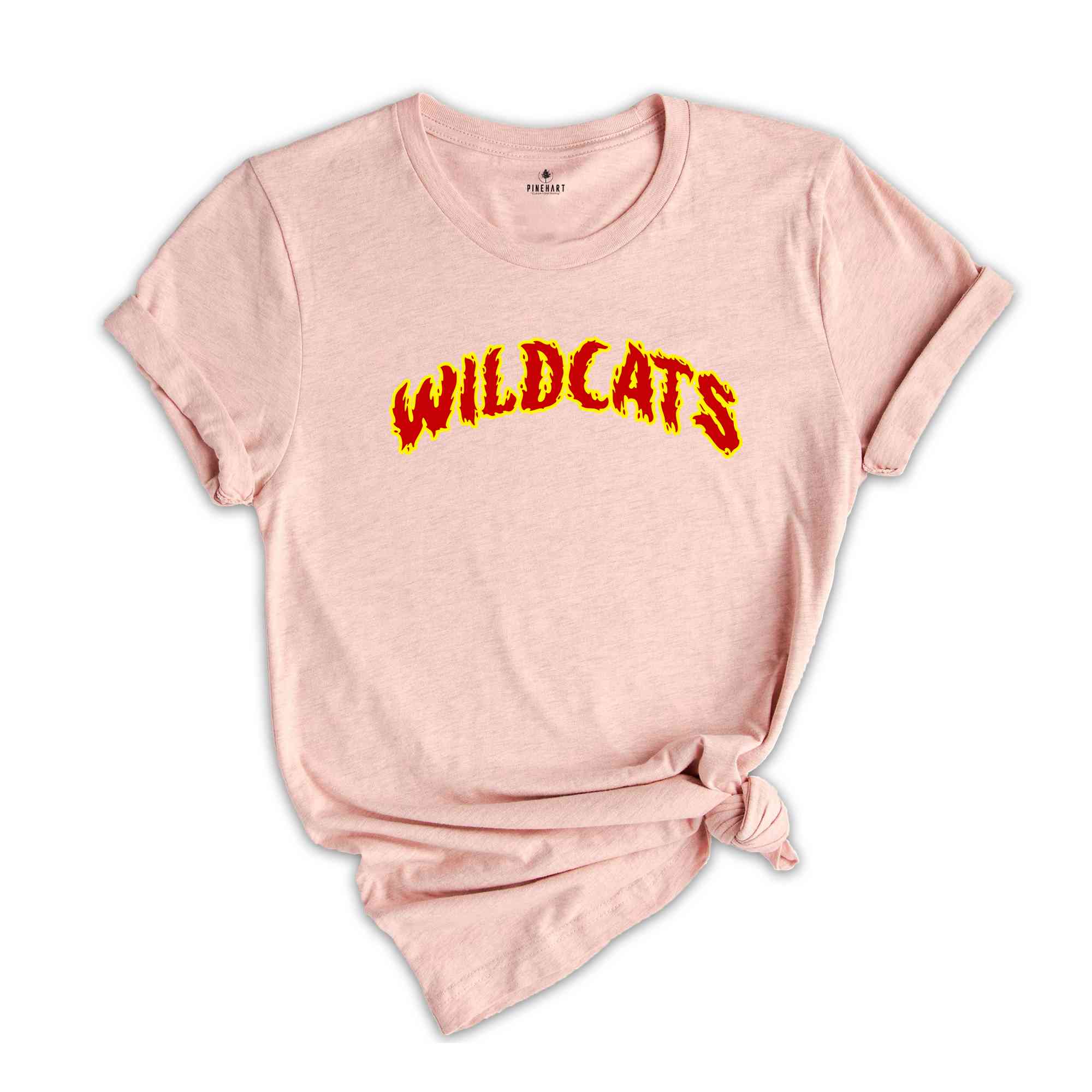 Team Mascot Shirt, Wildcats Team Shirt, Wildcats Football Shirt, Wildcats Fan Shirt, Wildcats School Shirt, Personalized Flame Shirt